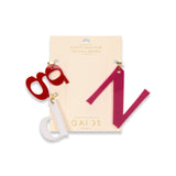 LETTER HAIR RING SET