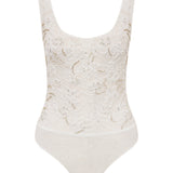 NAOMI - HAND-EMBROIDERED BACKLESS LACE BODYSUIT