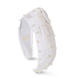 KNOT HEADBAND WITH PEARLS