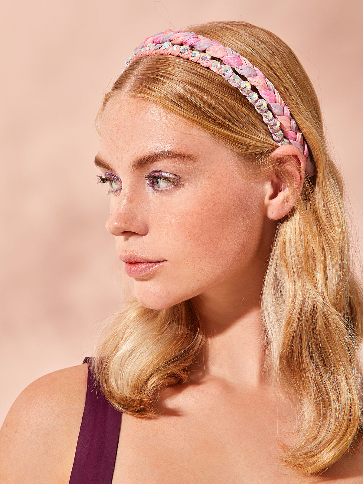 Shades of Pink Milkmaid Headband