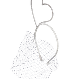 LOVE HEADPIECE WITH VOILETTE