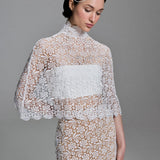 ROSALIE LACE PONCHO & STRAPLESS TOP