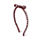 BURGUNDY VELVET HEADBAND