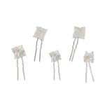 CERAMIC VIOLET HAIR PIN SET
