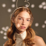 LOVE HEADPIECE WITH VOILETTE
