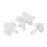 ORCHID FLOWER HAIR PINS