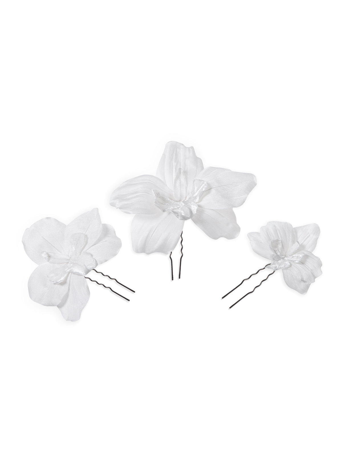 ORCHID FLOWER HAIR PINS