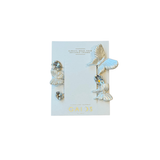 CERAMIC BUTTERFLY HAIR PIN SET
