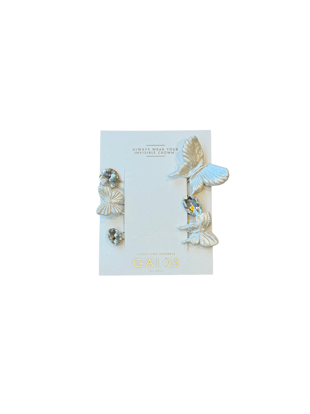 CERAMIC BUTTERFLY HAIR PIN SET