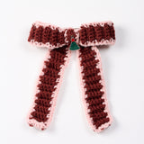 GINGERBREAD KNIT BOW