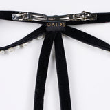 PEARL VELVET BOW