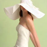ORCHID AND FEATHERS HAT