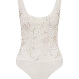 ELLIE - U NECK HAND-EMBROIDERED LACE BODY