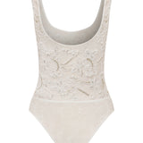 ELLIE - U NECK HAND-EMBROIDERED LACE BODY