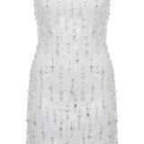 ALICE - STRAPLESS EMBELLISHED SEQUIN MINI DRESS