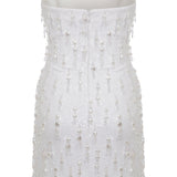 ALICE - STRAPLESS EMBELLISHED SEQUIN MINI DRESS