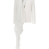 OLLY - OVERSIZED BLAZER WITH CHIFFON DETAIL