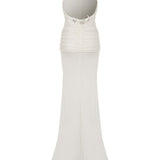 GLORIA - BACK DETAILED JERSEY MAXI DRESS