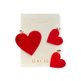 LOVE HAIR RING SET