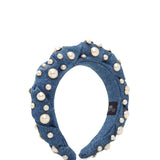 WHIRL HEADBAND WITH PEARLS