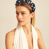 WHIRL HEADBAND WITH PEARLS
