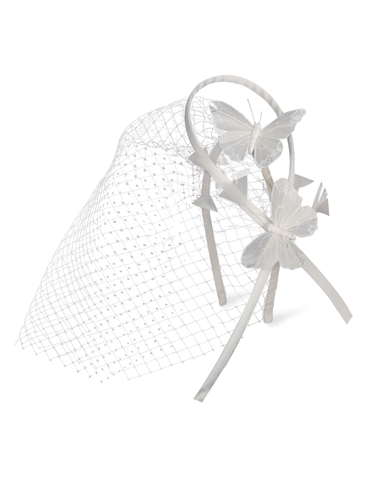 GLASSWING HEADPIECE WITH VOILETTE