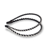 DOUBLE LAYERED DUSTY VELVET HEADBAND