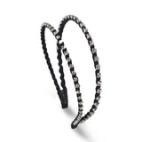 DOUBLE LAYERED DUSTY VELVET HEADBAND